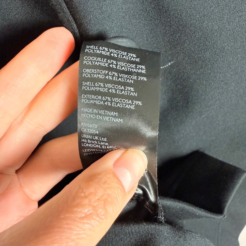 Maeve Anthropologie Colette Ponte Skirt Black High Waisted Pencil Pocket Knee XS - Picture 6 of 11
